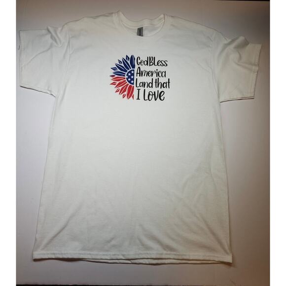 GOD BLESS AMERICA TEE SIZE XL - Picture 1 of 6